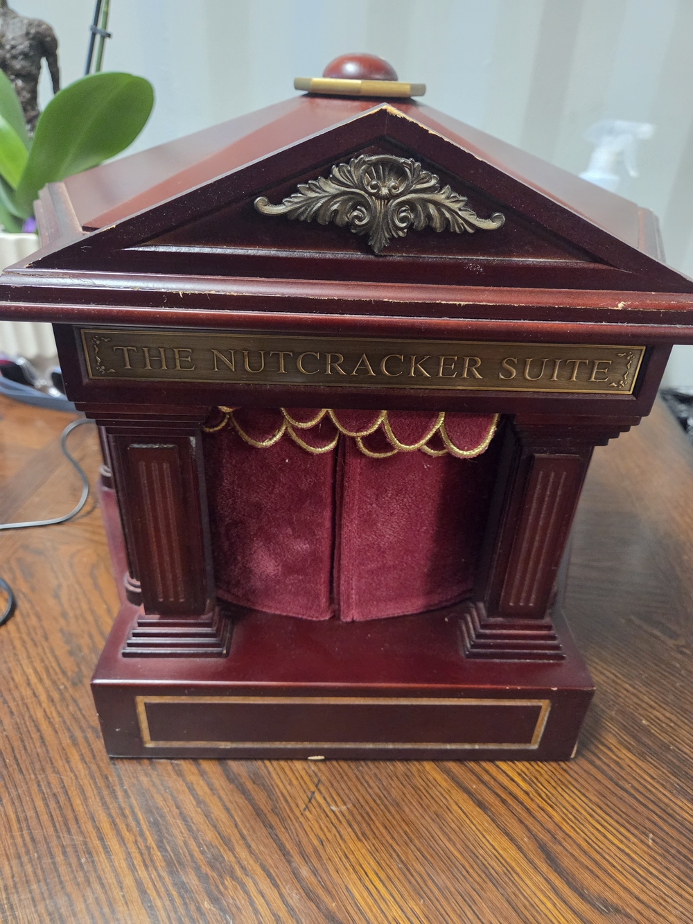 The Nutcracker Suite Burgundy Music Box Stage